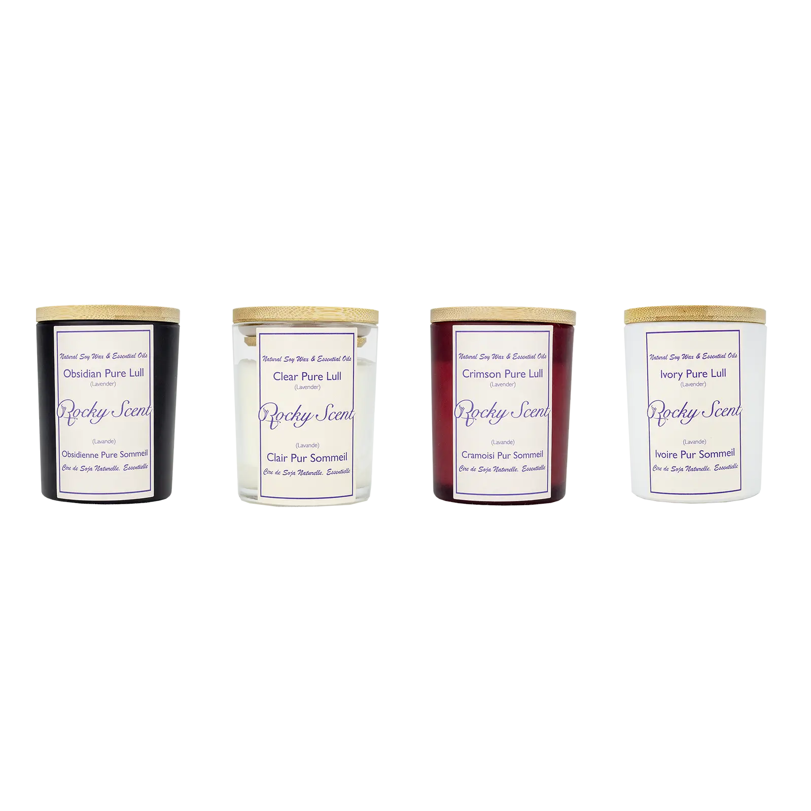 Rocky Scent Lull Essence Candle Colection